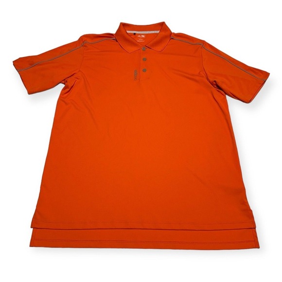 Men's Adidas Adizero Short Sleeve Orange Golf Polo Shirt Size‎ L - Picture 1 of 8